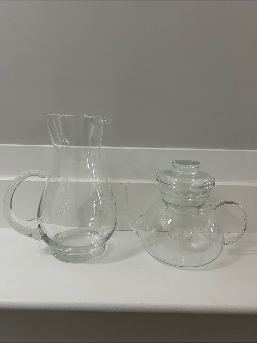 Vtg Princess House Pitcher and Teapot Set - Heritage Pattern